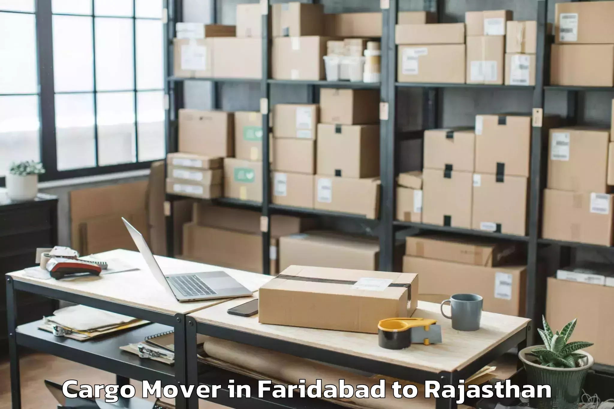 Discover Faridabad to Mavli Cargo Mover